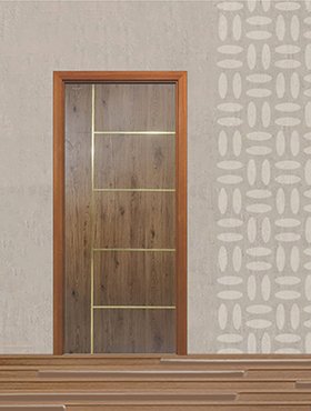 Laminate Gold Patti Doors